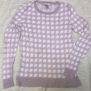 Loft Outlet houndstooth lightweight sweater